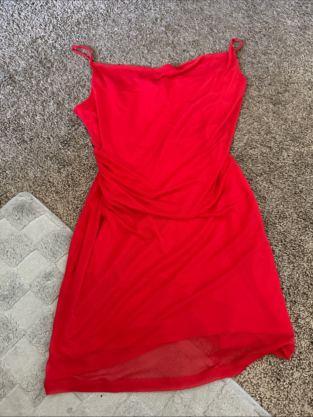 H&M Red Spaghetti Strap Mini Dress